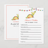 Taco's & Tequila Feestelijke Bruiloftswensen & Adv Kaart (Voorkant / Achterkant)