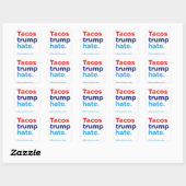 Tacos Trump Hate : autocollant Hillary 2016 (Feuille)