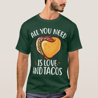 Taco's Valentijnsdag aco is mijn Valentijn meisje T-shirt