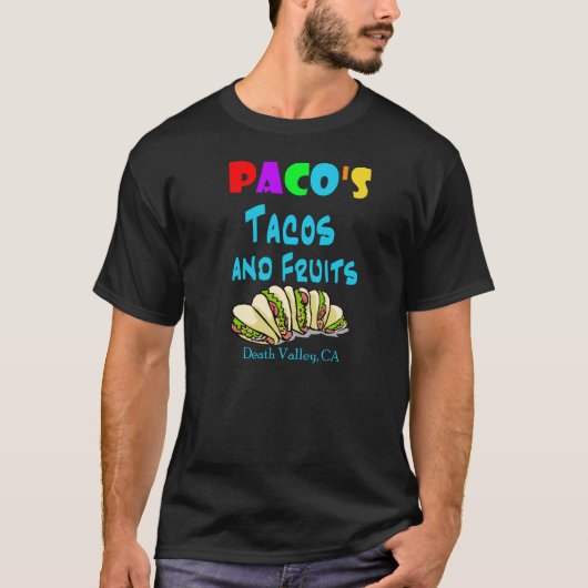 Tacos van Paco (tweeslachtig) T-shirt (Voorkant)