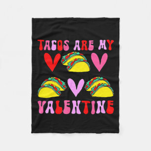 Taco's zijn mijn Valentijn Grappige Valentijnsdag Fleece Deken