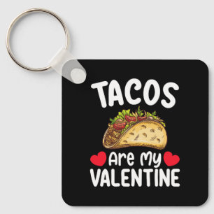 taco's zijn mijn valentijnsdag grappige voedsel li sleutelhanger