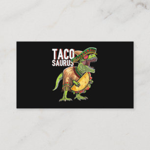 Tacosaurus Cinco de Mayo Dinosaur Taco Party Gift Visitekaartje