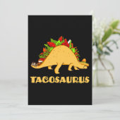 Tacosaurus Cinco de Mayo Funny Taco Dinosaur Kaart (Staand voorkant)