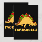 Tacosaurus Cinco de Mayo Funny Taco Dinosaur Kaart (Voorkant / Achterkant)