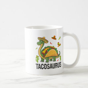 Tacosaurus Dinosaur Taco Rex Funny Cinco de Mayo Koffiemok