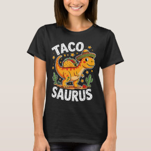 Tacosaurus dinosaurus cinco de mayo voor taco en t-shirt