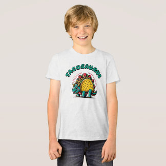 Tacosaurus Funny Dinosaur Tri-Blend Shirt