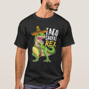 Tacosaurus Rex Dinosaur Taco Mexicaanse Partij Cin T-shirt