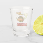 Tacosaurus Taco Dinosaur Cinco De Mayo Shot Glas (Achterkant)