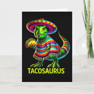 Tacosaurus taco dinosaurus cinco de mayo mexicaans kaart