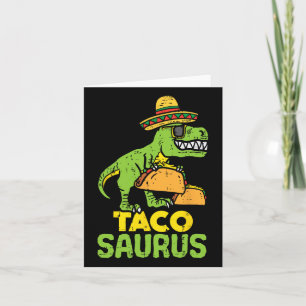 Tacosaurus Trex Cinco de Mayo Dinosaur Kind Kaart