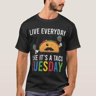 Tacouesday Mexicaans eten Meicoacos vriend T-shirt