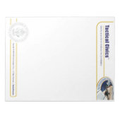 Tactical Civics™ bloc-notes 5,5" x 6" - 40 pages (Devant)