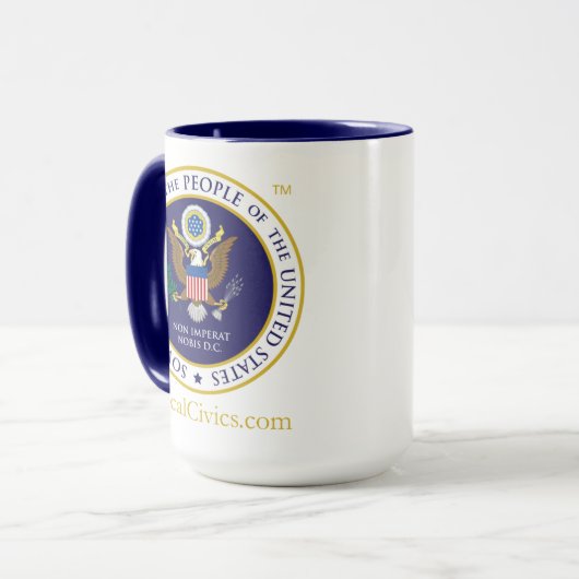 Tactical Civics™ grote afdichting Mok (Voorkant links)