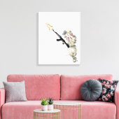 "Tactical Pinup - Oopsie" print van Jaime Munt (Insitu (Woonkamer))
