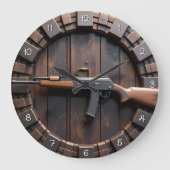 Tactical Rifle Barrel Wood Grote Klok (Voorkant)