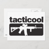 Tacticool - zwart briefkaart (Voorkant / Achterkant)