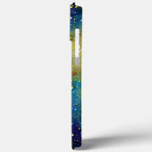 Tactile Blue Yellow Aqua Rain druppelt samenstelli Case-Mate iPhone Case (Achterkant / Links)