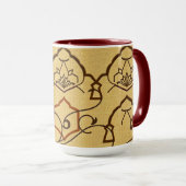 Tactile Woven Arches | Earthy Islamic Design Mug (Devant droit)