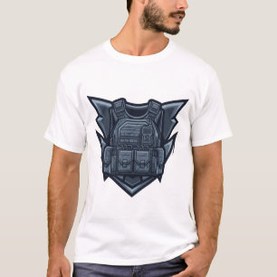 Tactisch Soldaat Borstembleem T-shirt