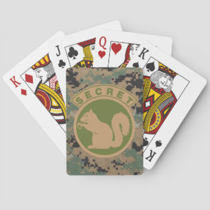 Tactische geheime eekhoorn pokerkaarten
