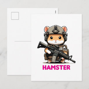 Tactische Hamster Feestdagenkaart