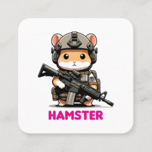 Tactische Hamster Vierkante Visitekaartje