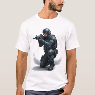 Tactische helm FPS Gamer T-shirt