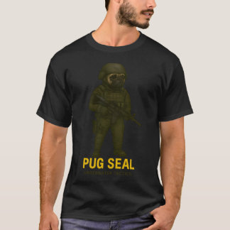 Tactische Pug SEAL – Grappige Special Forces Hond T-shirt