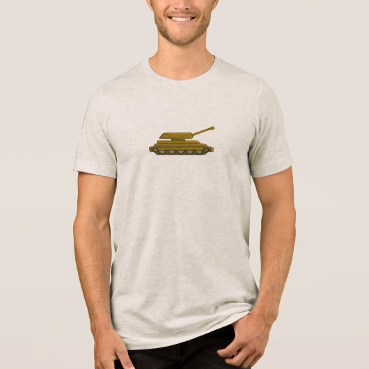 tactische tankvector Tri-Blend shirt (Voorkant)