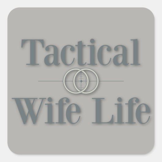 Tactische Vrouw Leven Sticker (Voorkant)