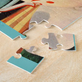 Tacup rijden in de jaren '60 op het pretpark legpuzzel (Zijkant)