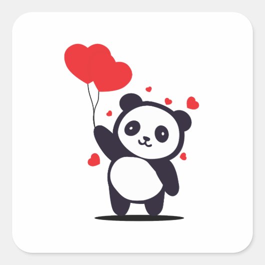 Taddy Love Vierkante Sticker (Voorkant)