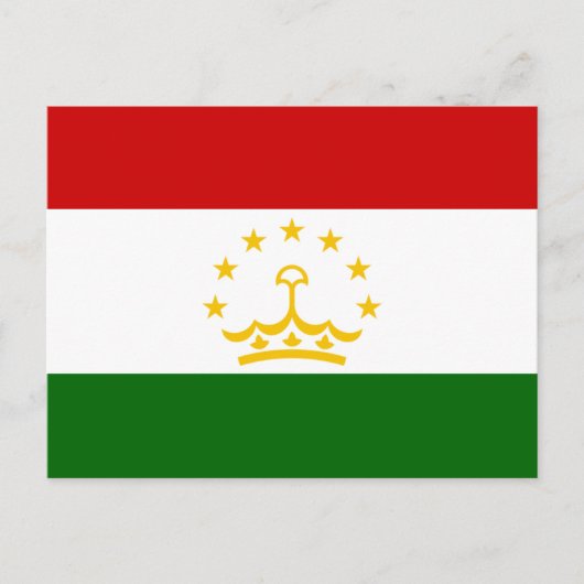 Tadzjiekse vlag, vlag van Tadzjikistan Briefkaart (Voorkant)