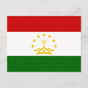 Tadzjikistan Flag Briefkaart