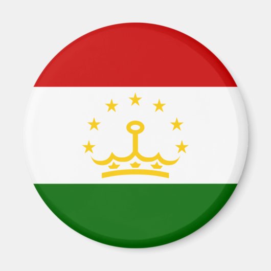 Tadzjikistan Flag Magnet Magneet (Voorkant)
