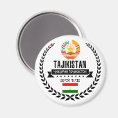 Tadzjikistan Magneet (Voorkant / Achterkant)