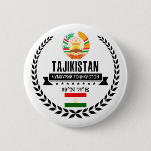 Tadzjikistan Ronde Button 5,7 Cm