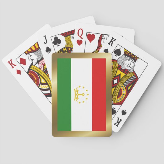 Tadzjikistan - Spellingkaarten Pokerkaarten (Achterkant)