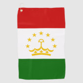 Tadzjikistan vlag golfhanddoek (Voorkant)