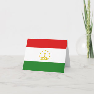 Tadzjikistan Vlag Notitiekaart