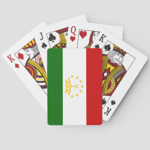 Tadzjikistan vlag pokerkaarten