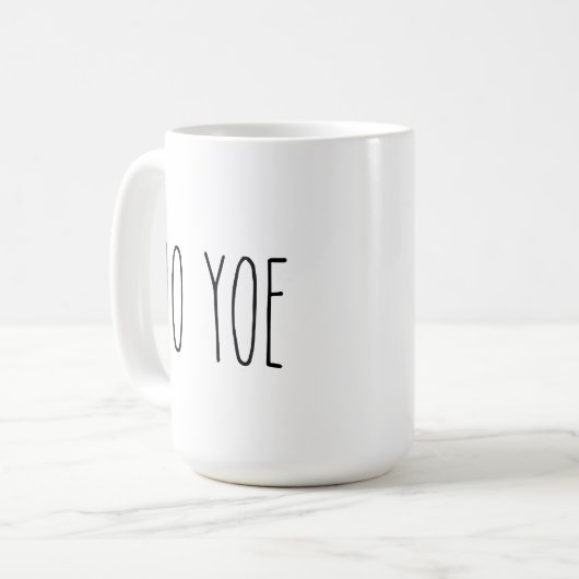 TAE DUNN personnalisée inspiré TIO YOE Coffee Mug (Devant gauche)