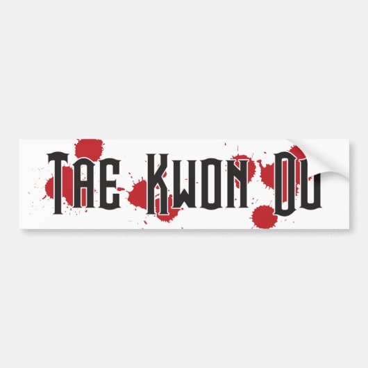 Tae Kwon Do Battle Bumpersticker (Voorkant)