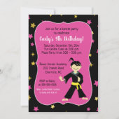 Tae Kwon Do Birthday Uitnodigingen (Voorkant)