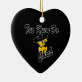 Tae Kwon Do Chick #4 Keramisch Ornament (Rechts)