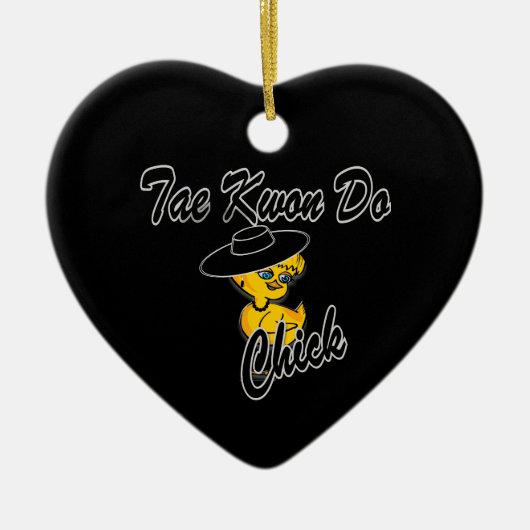 Tae Kwon Do Chick #4 Keramisch Ornament (Voorkant)