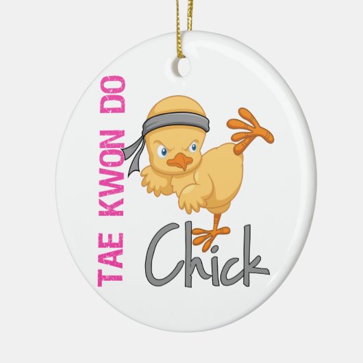 Tae Kwon Do Chick Keramisch Ornament (Links)