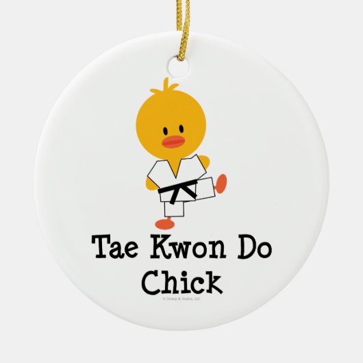 Tae Kwon Do Chick Ornament (Voorkant)